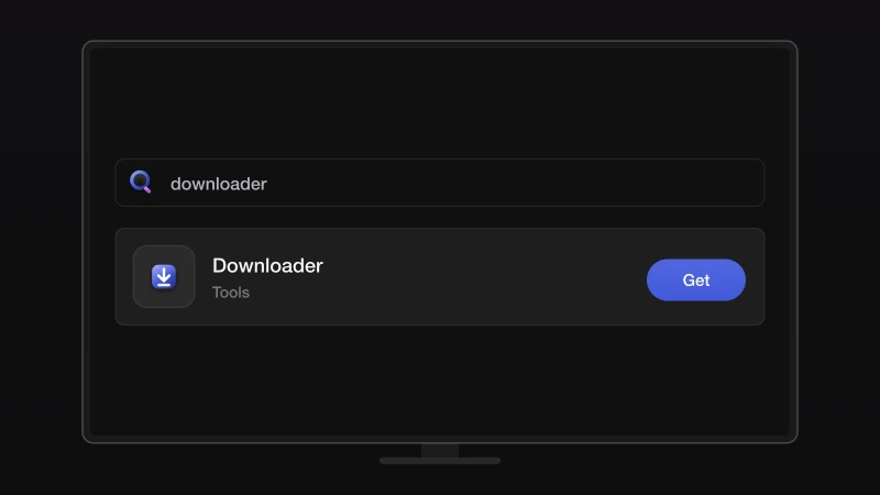 Illustration for step 2: Install Downloader