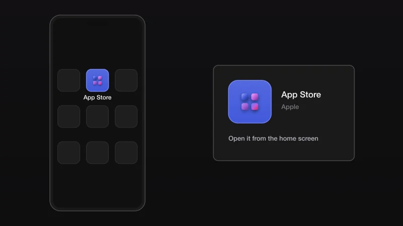 Illustration for step 1: Open the App Store