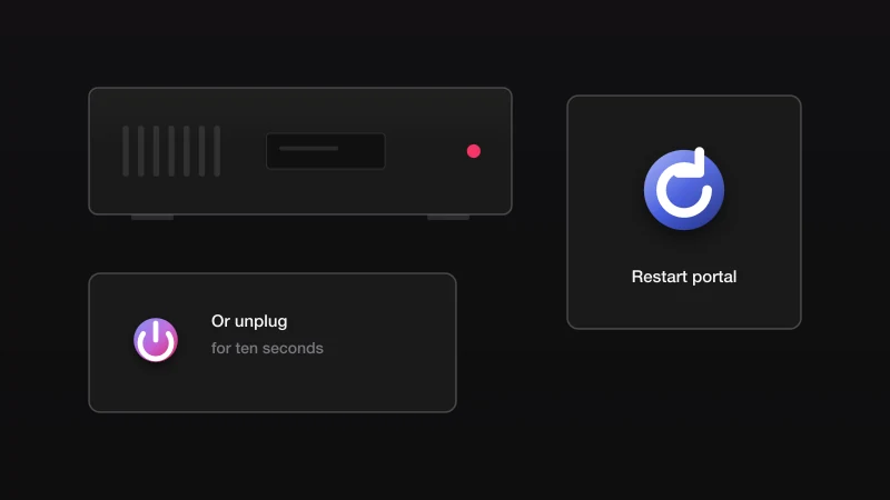 Illustration for step 4: Restart the box