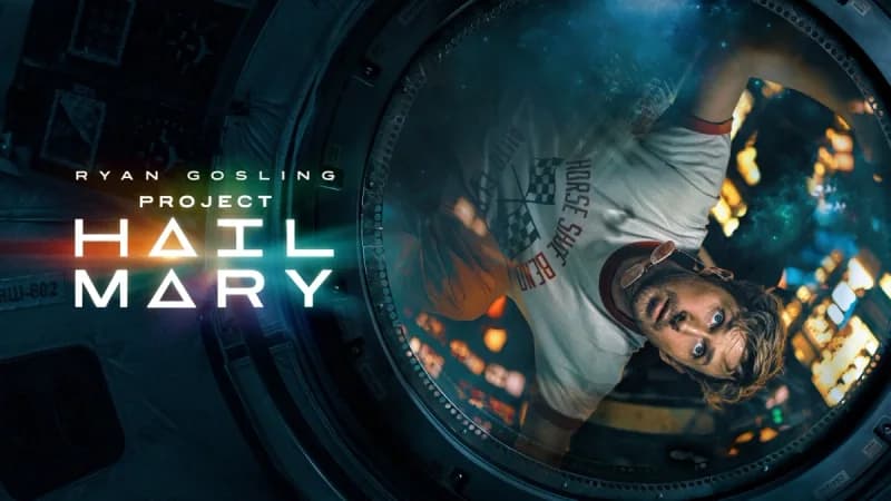 Project Hail Mary key art with Ryan Gosling