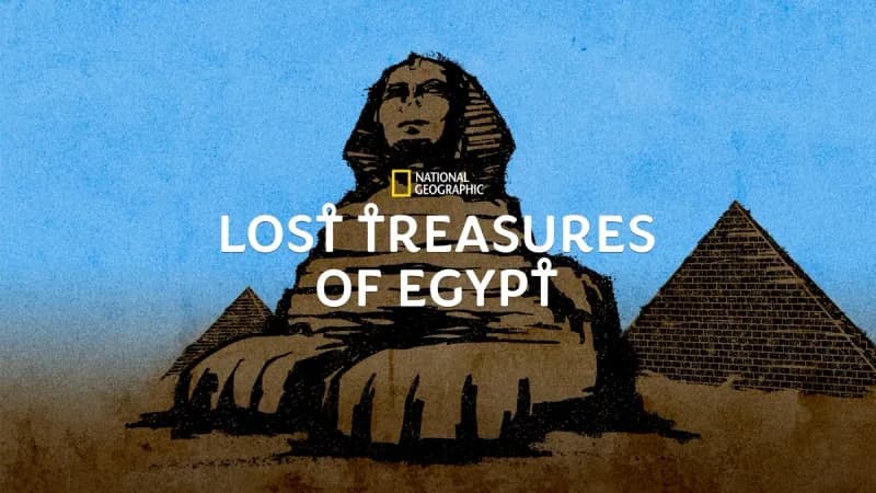 National Geographic key art with the Sphinx and the pyramids