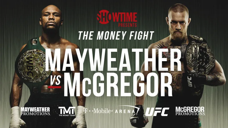 Boxing key art: Floyd Mayweather and Conor McGregor face to face