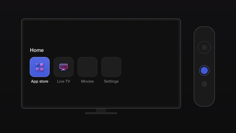 Illustration for step 1: Open the TV's app store