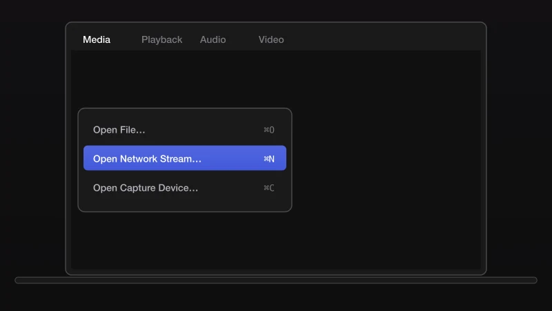 Illustration for step 2: Open a network stream